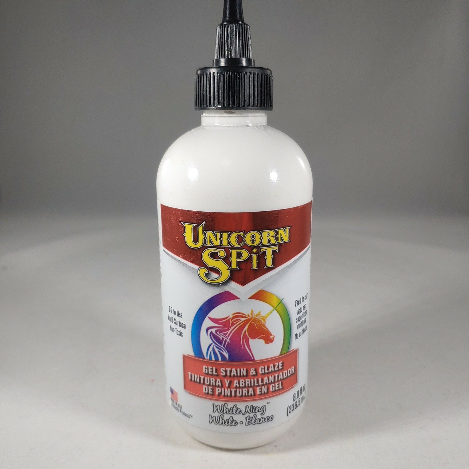 Unicorn Spit Gel Stain & Glaze 8 oz White Ning Paint by Eclectic USA Made