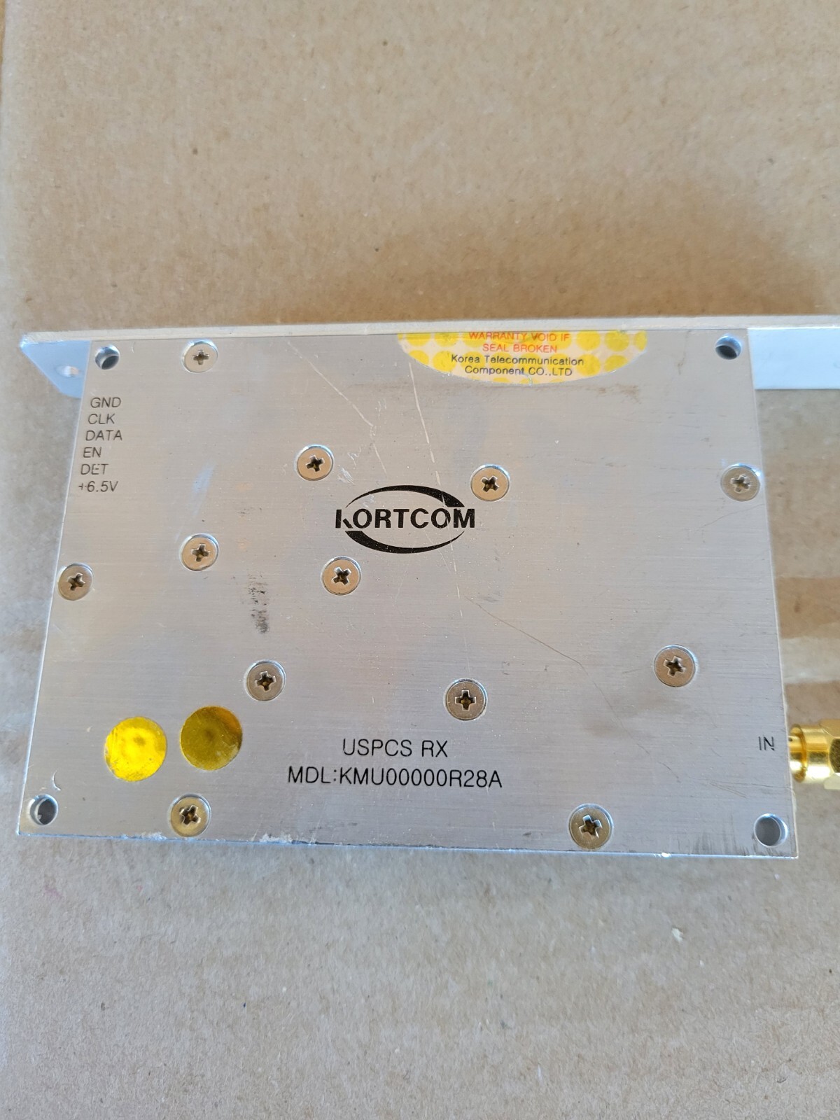 LOT OF MICROWAVE MODULE KORTCOM Uspcs Rx Kmu00000R28A If 20mhz 15mhz 10mhz