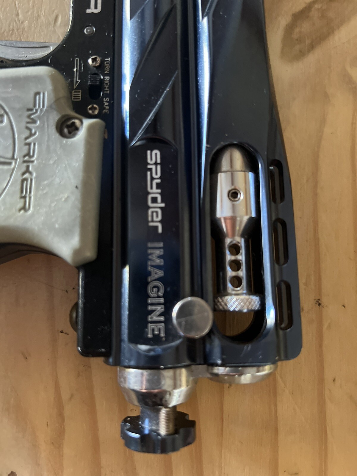 Spyder Imagine E-Marker Paintball Marker Gun Blue Untested