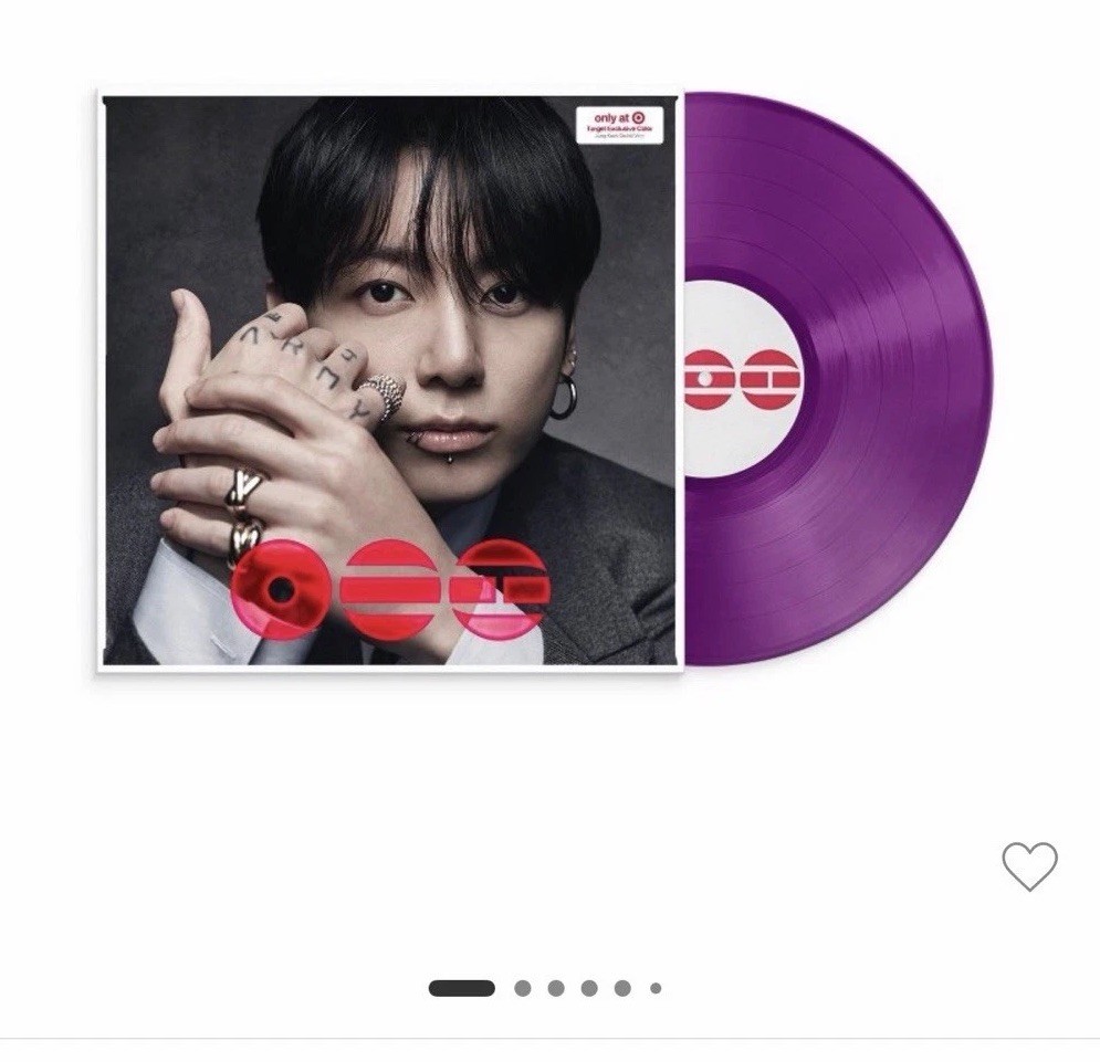 BTS The 5th Album Jung Kook Orchid Edition Purple Vinyl LP Target Exclusive