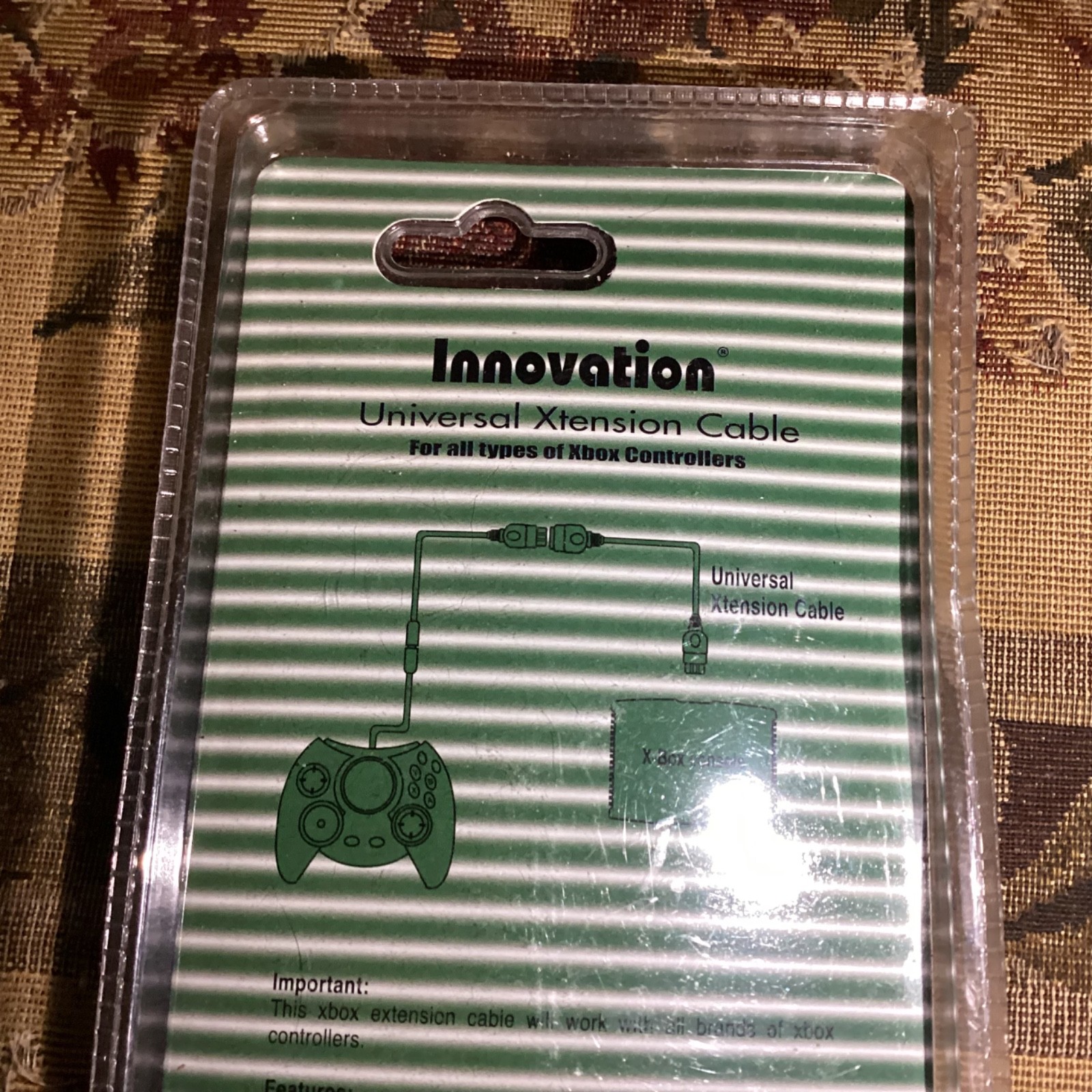 1 Innovation Controller Extension cord for Original Microsoft Xbox new Sealed