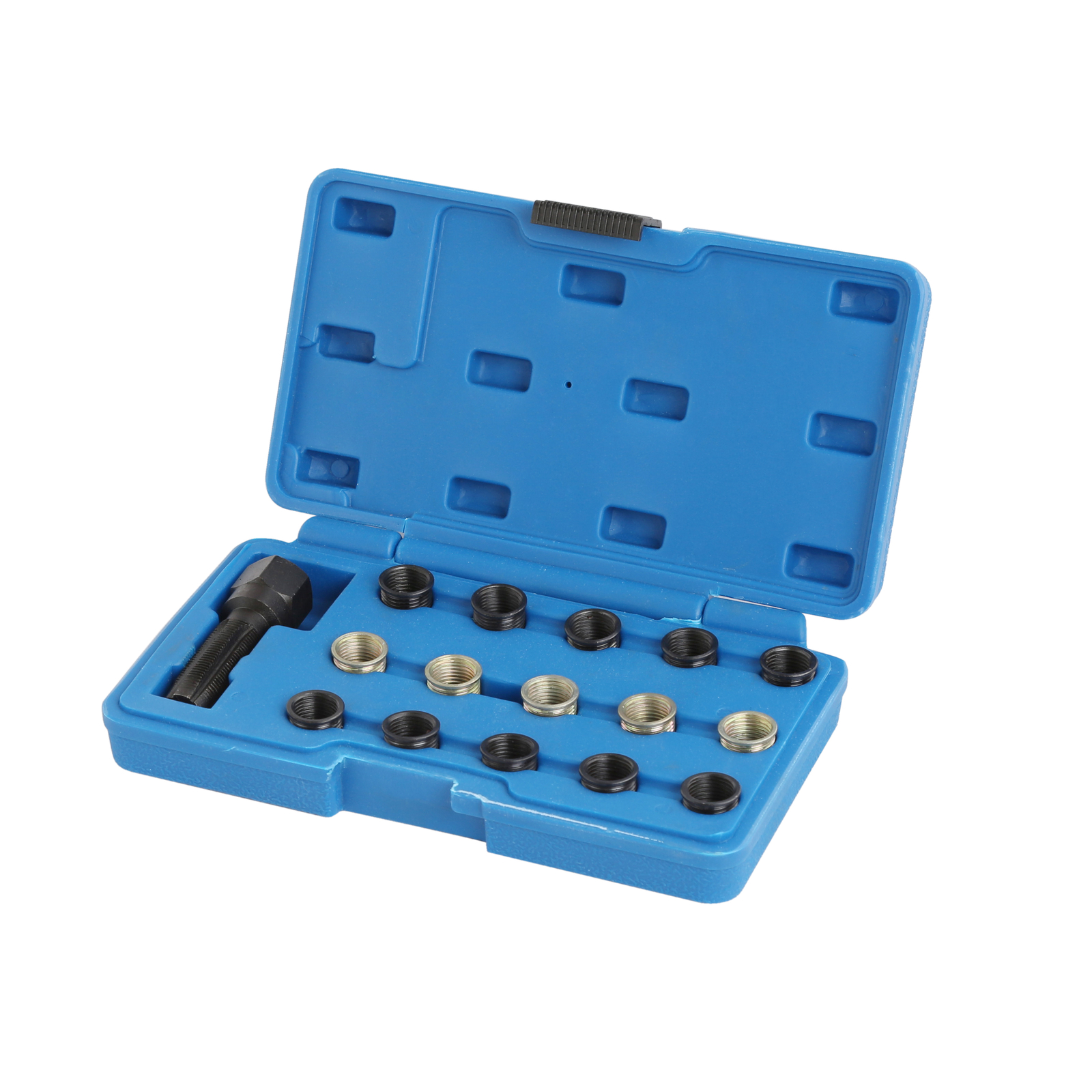 16pc Spark Plug Thread Repair Rethreading Tool Kit Threaded Coil Insert M14x1.25