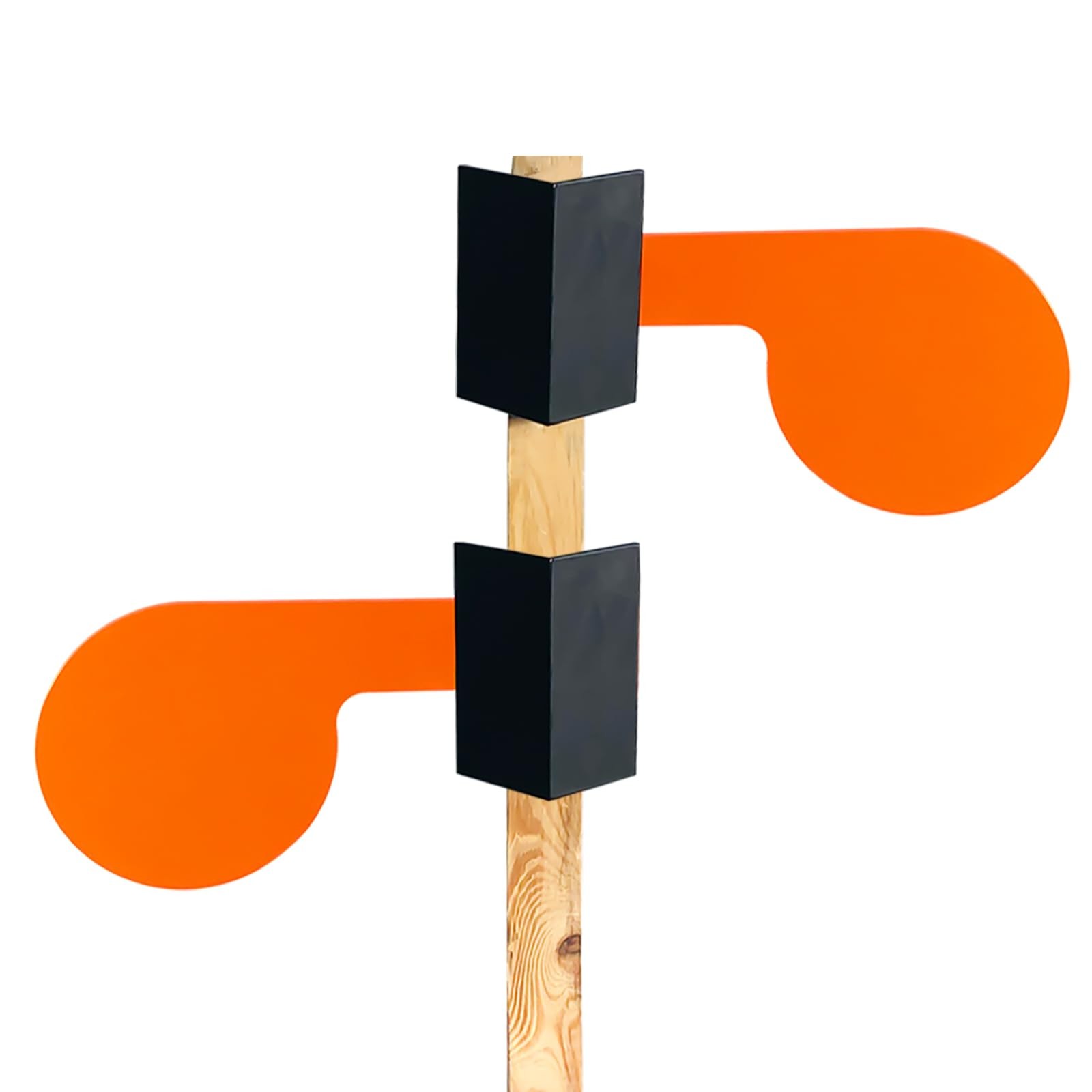 6" x 3/8" AR500 Dueling Tree Paddle Set x 3/8", Red and Magenta