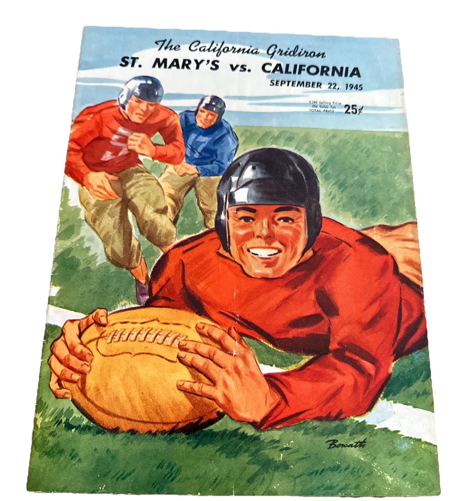 1945 Saint Mary's Gaels vs California Bears Football  Program 🏈