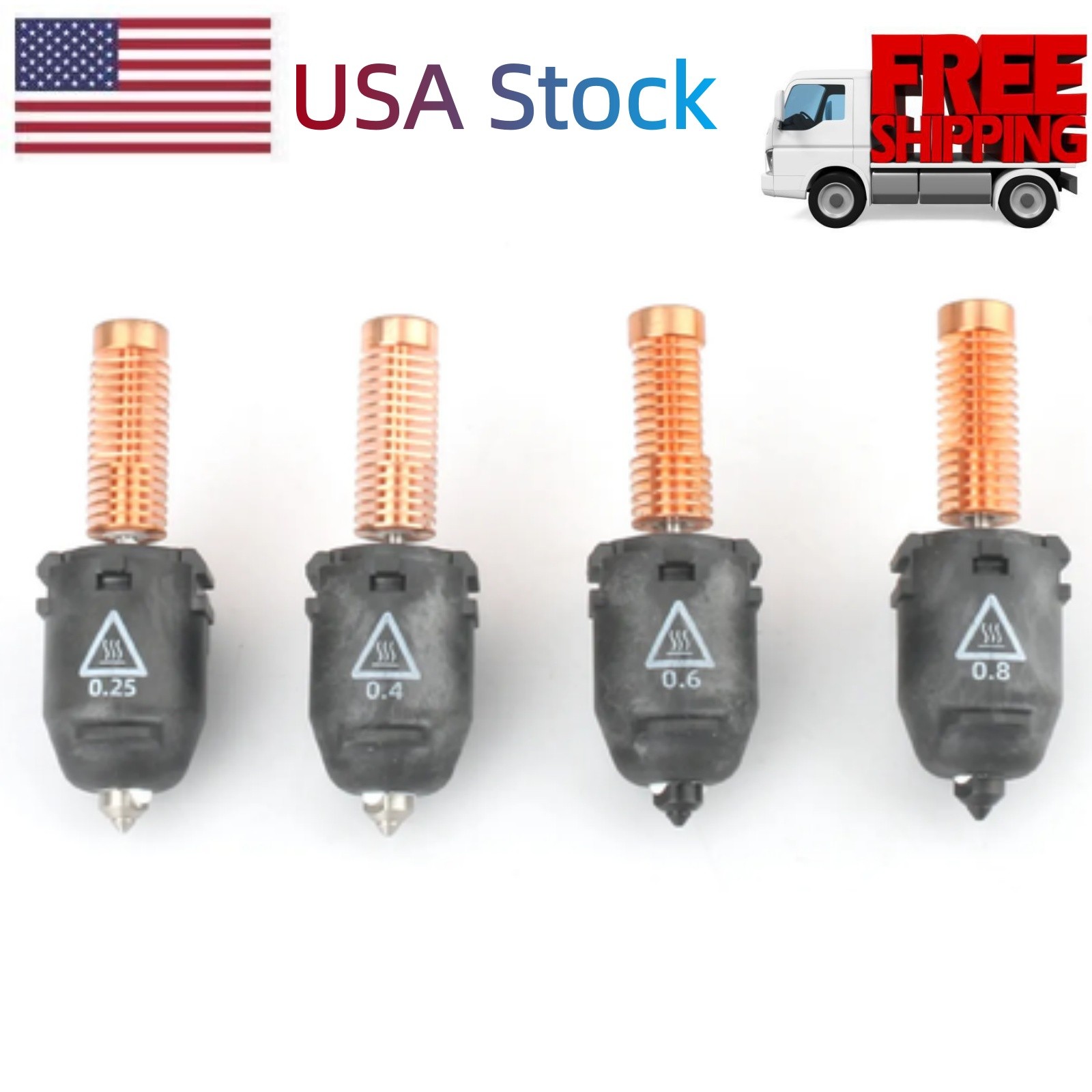 Quick Swap Nozzle Assembly For Flashforge AD 5M/5MPro 3D Printer 0.25/0.4/0.6mm