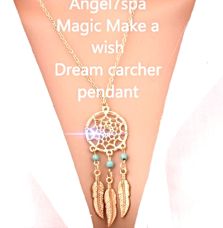 Make a wish  come true Magic Dream Catcher necklace Spellbound