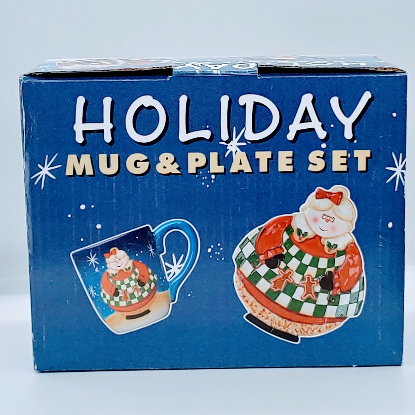 Becca Barton - "Holiday" Mug & Plate Set. New. Open box.