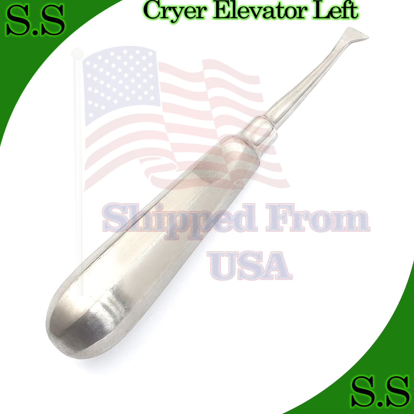 Cryer Elevator Left, Surgical Dental Instruments Tools