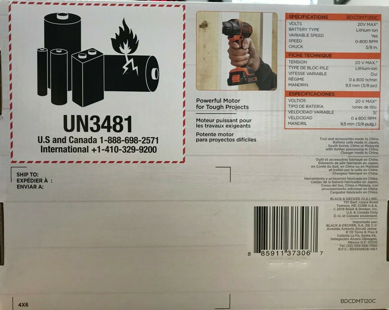 Black & Decker - BDCDMT120C - MATRIX 20V MAX Lithium Drill/Driver