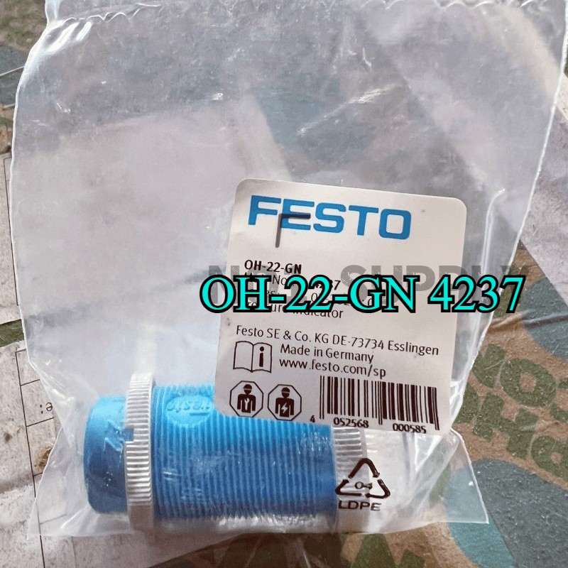 FESTO- OH-22-GN 4237 OH-22-GN 1X NEW Pressure Indicator Fast Shipping