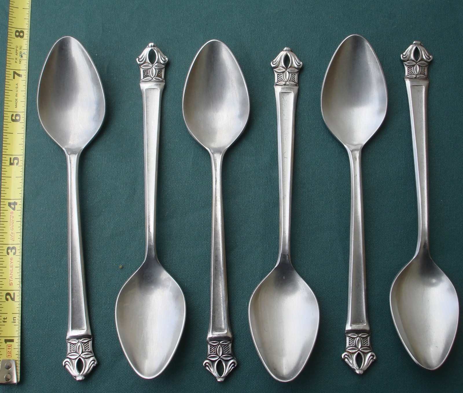 PADUA 6 Oval Soup Spoons 7 1/2" Ekco Eterna Custom Stainless Japan Flatware