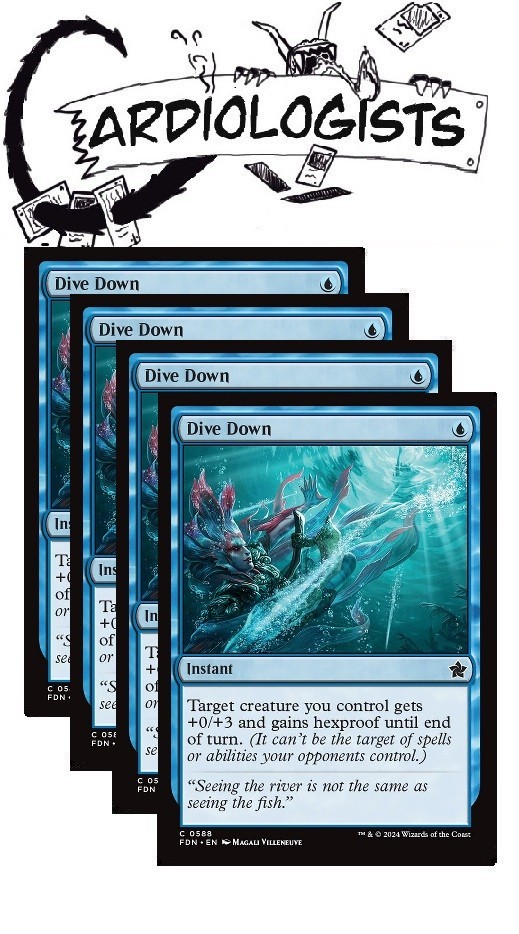 Dive Down x4 | Magic the Gathering MTG | Foundations | NM