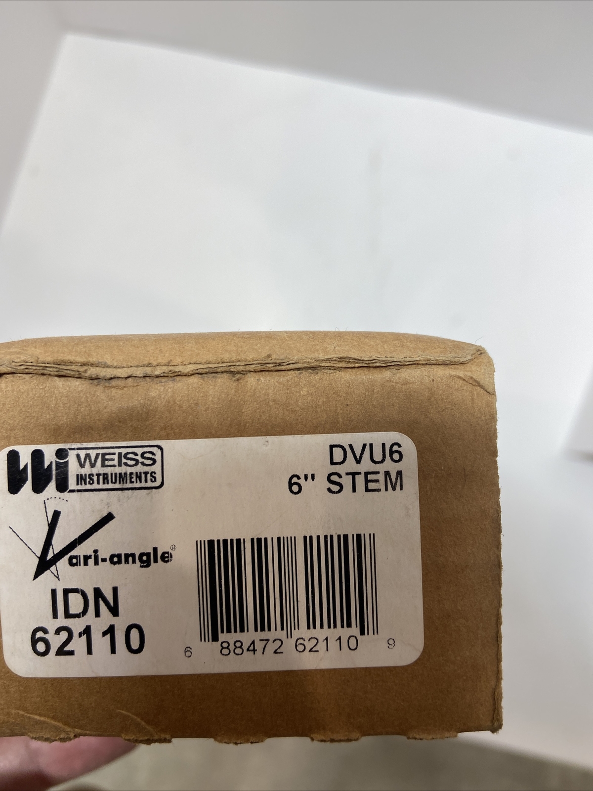 WEISS DVU6 DIGITAL THERMOMETER, 6" STEM, -50/300 FC, P0216