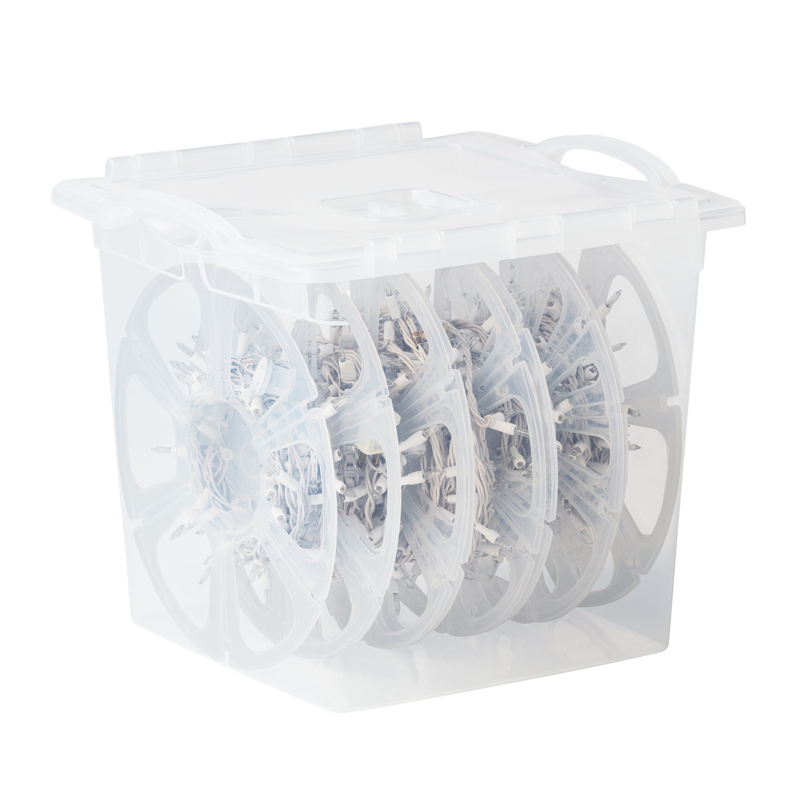 Plastic Christmas Light Storage Organizer, Clear, 2 Count