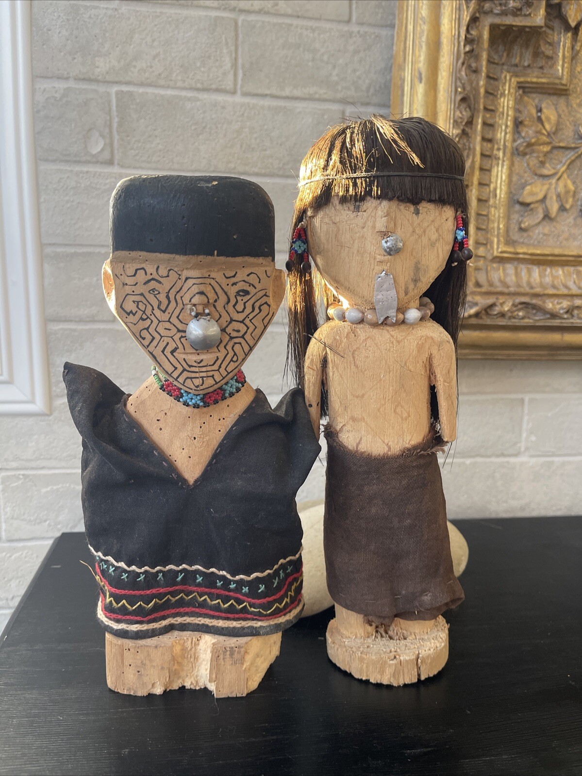 PERUVIAN SHIPIBO DOLL vintage traditional