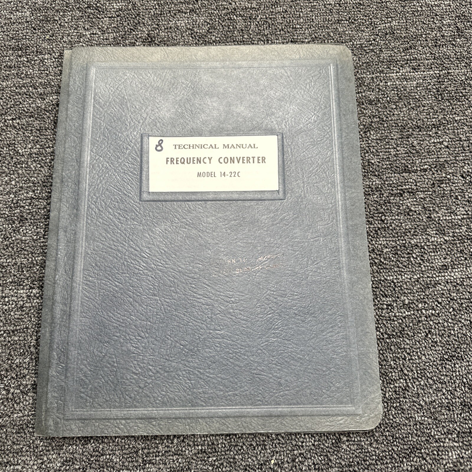 Northeastern Engineering Model 14-22C Frequency Converter Technical Manual