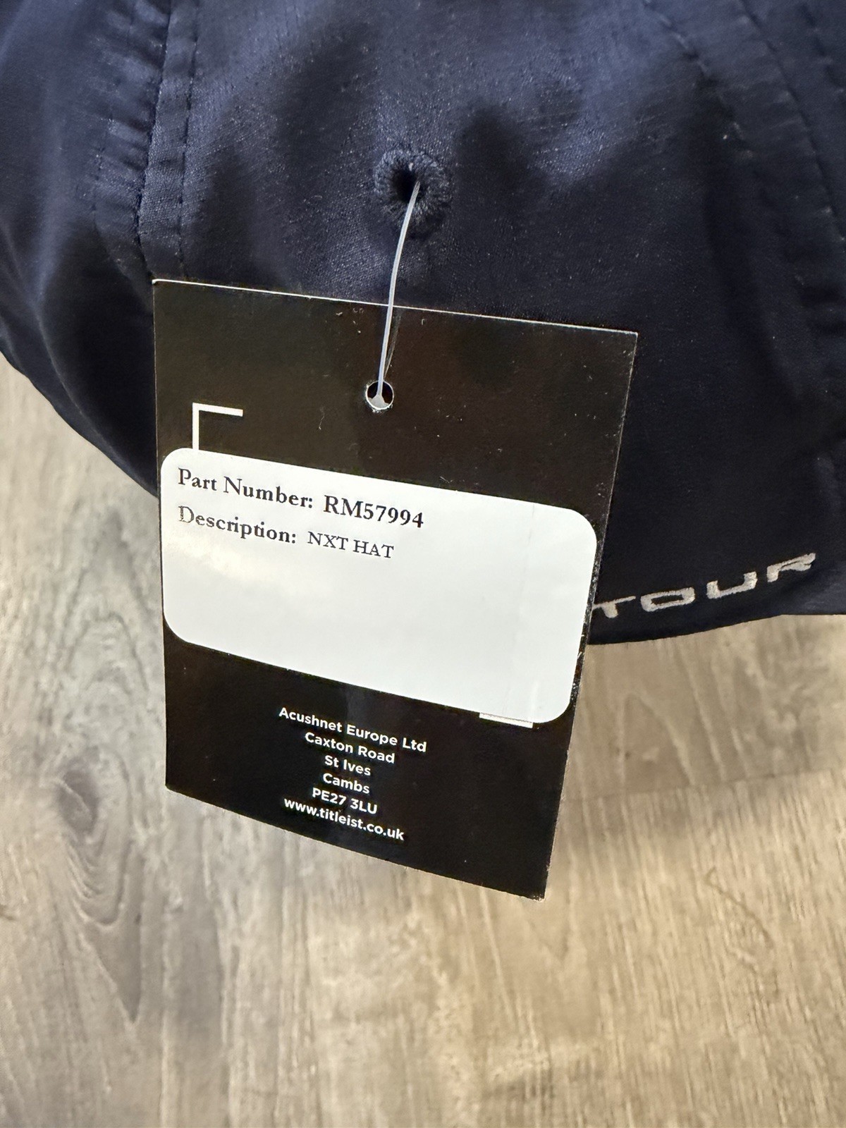 Titleist NXT Tour Adjustable Strap Golf Hat Script NOS Navy Blue NWT