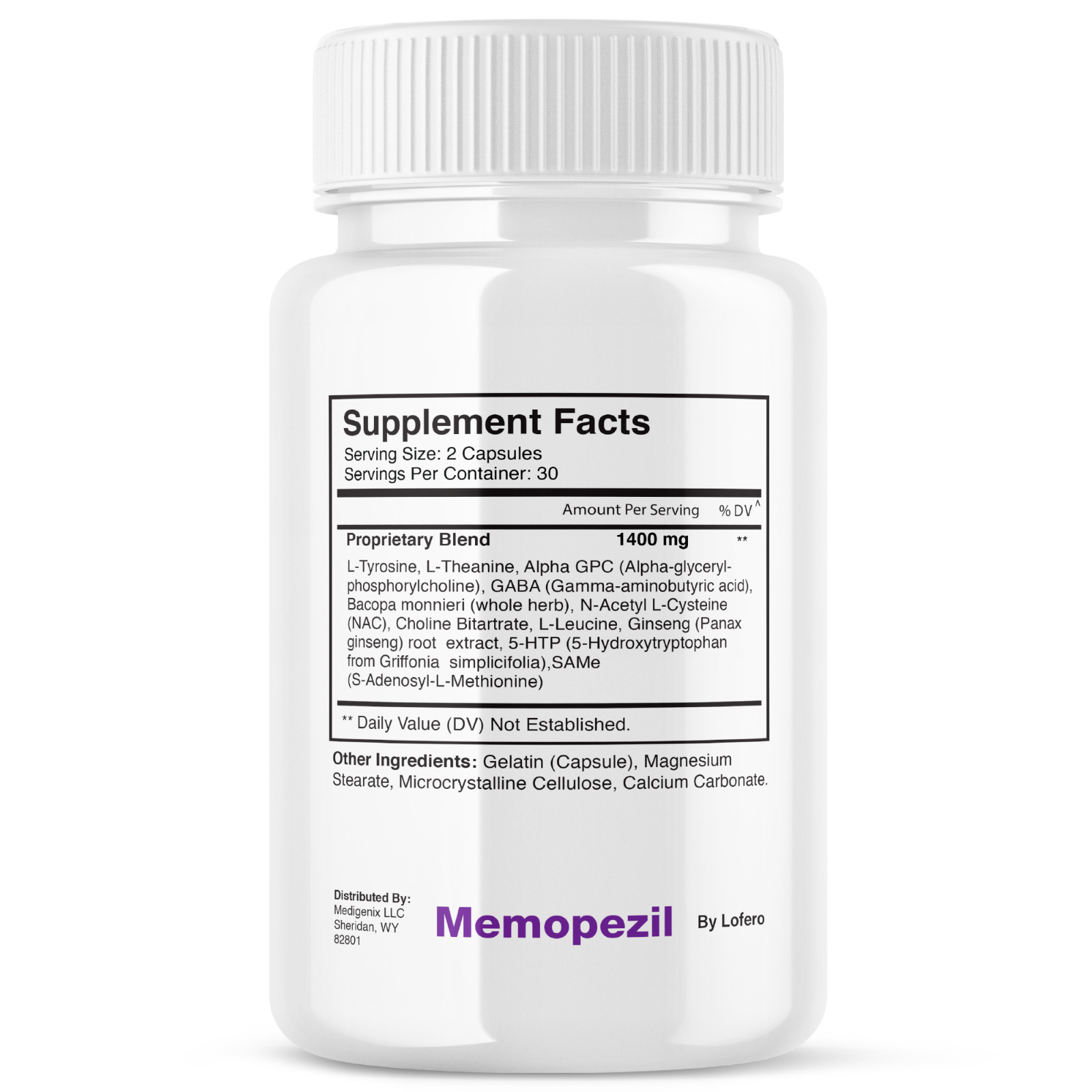 (2 Pack) Memopezil Capsules, Official Memopezil Supplement Brain Health (120Ct)