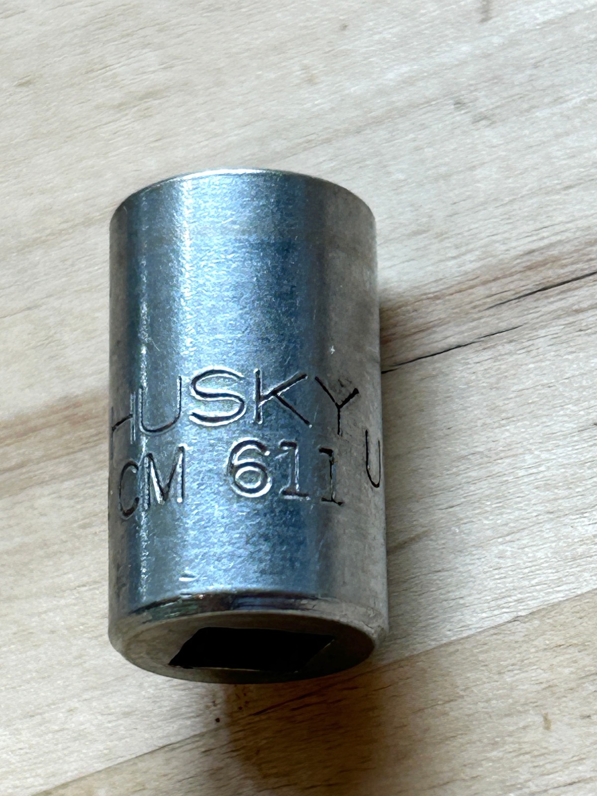 Vintage Husky  11/32” - 6 point Socket - 1/4" Drive - CM 611