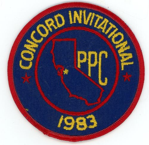 CALIFORNIA CA CONCORD POLICE PISTOL INVITATIONAL 1983 SHOULDER PATCH SHERIFF