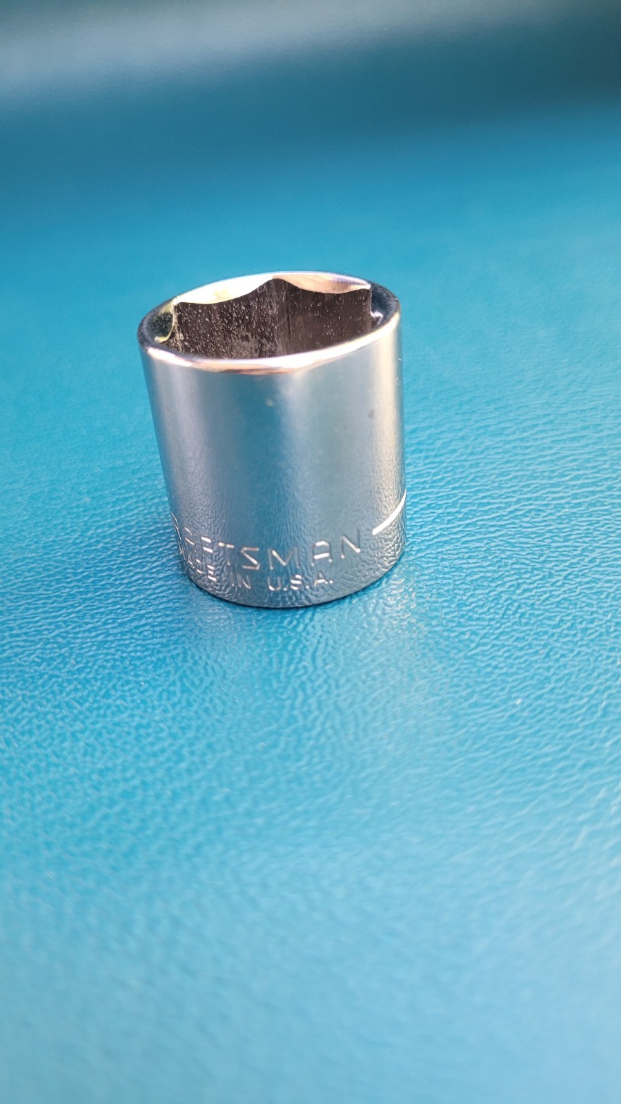 CRAFTSMAN 13/16"  Shallow 6 Point 3/8" Drive Socket -G1- 43008 USA Made Vintage.