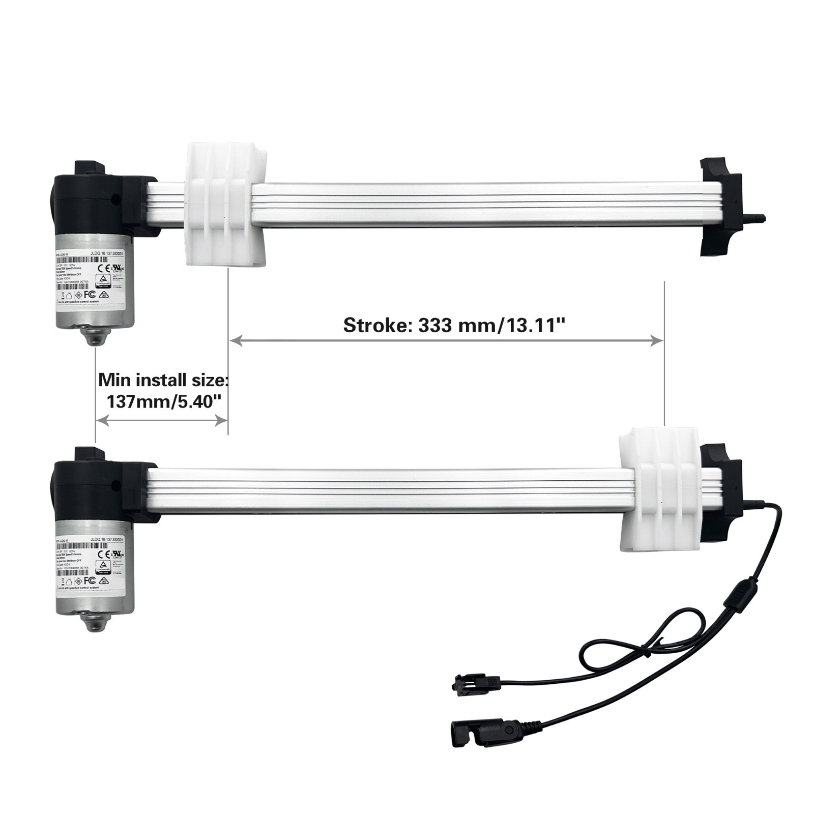 Motor Model JLDQ.18.137.333D01 Linear Actuator for Power Recliner Lift Chair