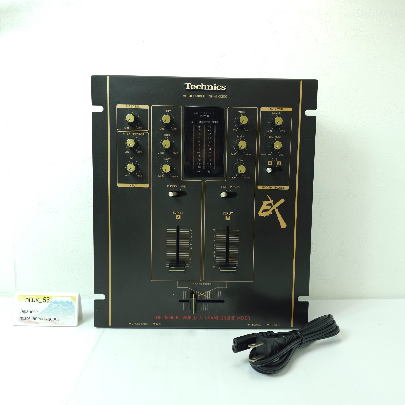 Technics SH-EX1200 Black Audio Mixer DMC The Official World Working cross fader