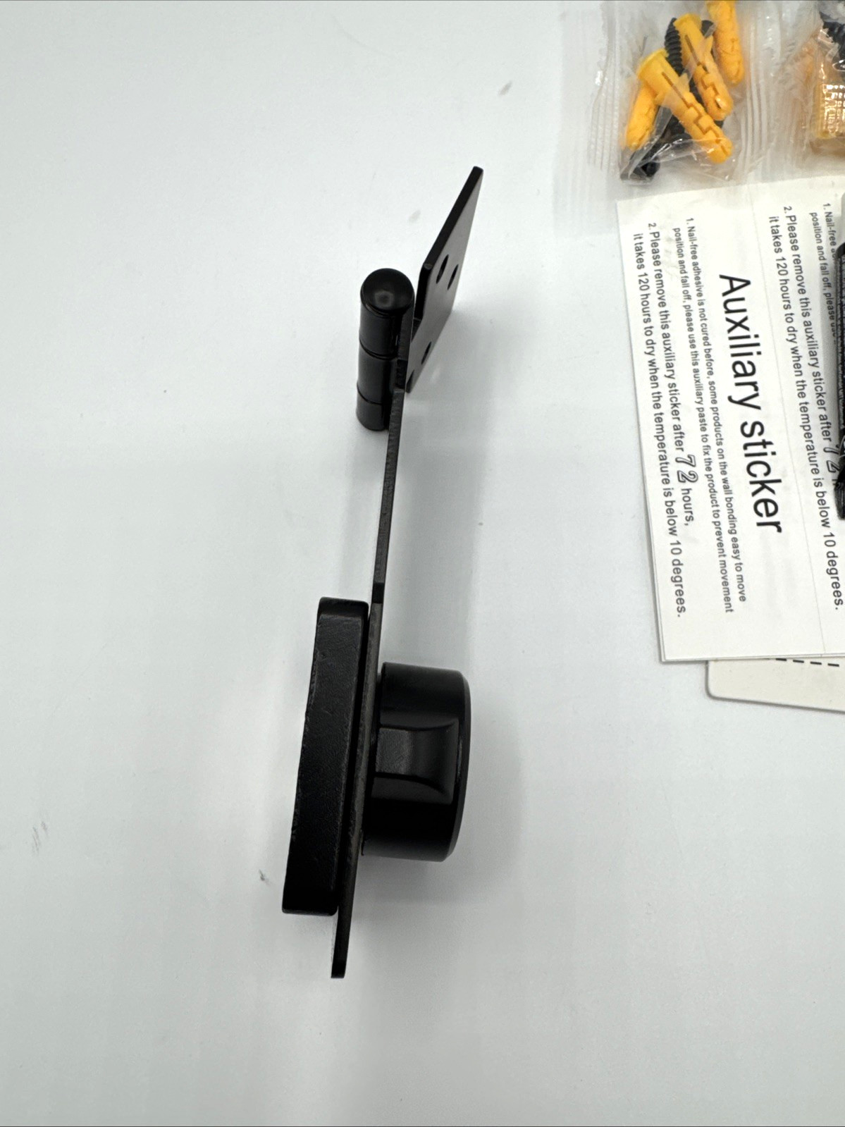 Mechanical Password Rotary Hasp Locks, Door Slide Latch Lock Black