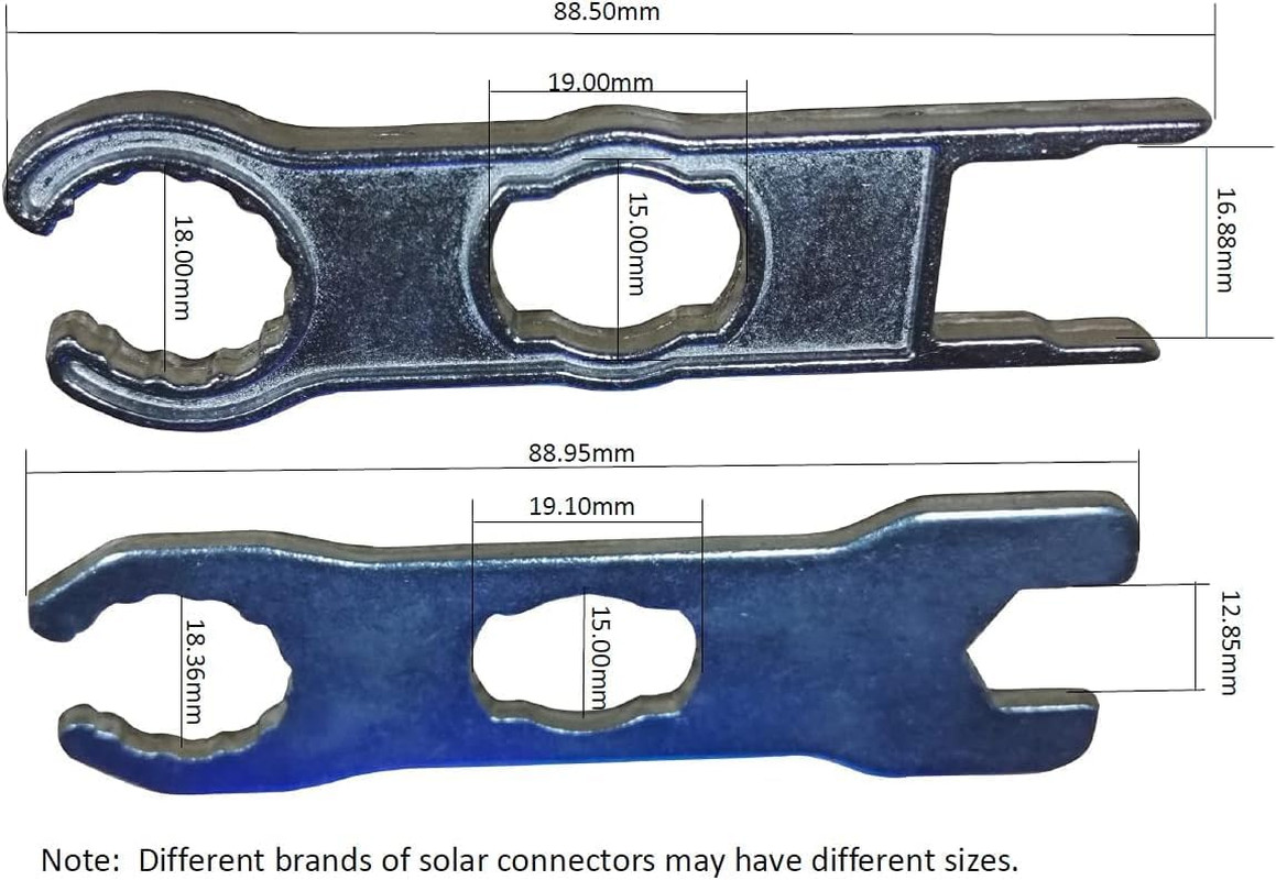 1 Pair Panel Connector Tool for MC-4 Solar Connectors:  Metal Spanner Wrenches