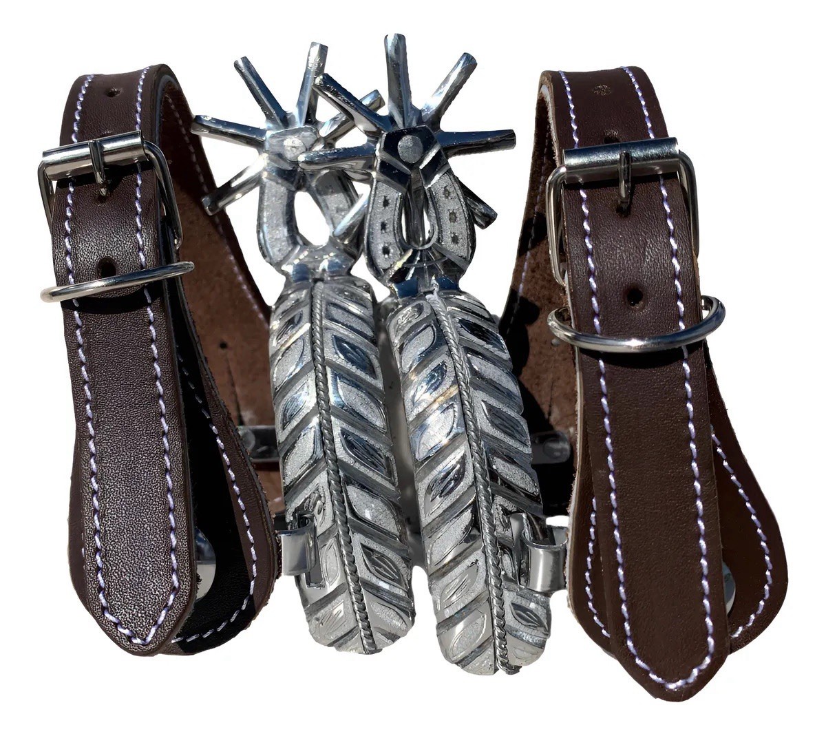 Mexican CHARRO SPURS ESPUELAS Charras Style Charreria HORSE Boot Gear Mexico