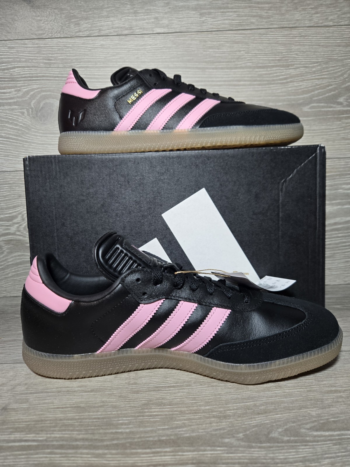 Adidas Samba Messi Black Pink Gum Bottom Soccer Shoes Mens Sizes JP7845