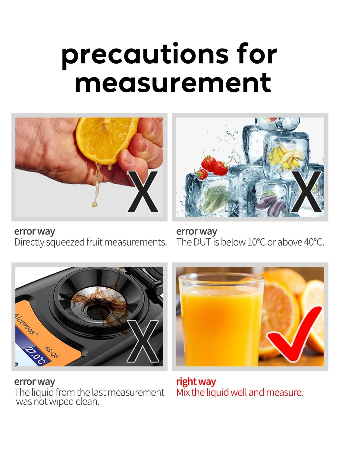 Digital Sugar Brix Refractometer brix Meter Automatic Temperature Large