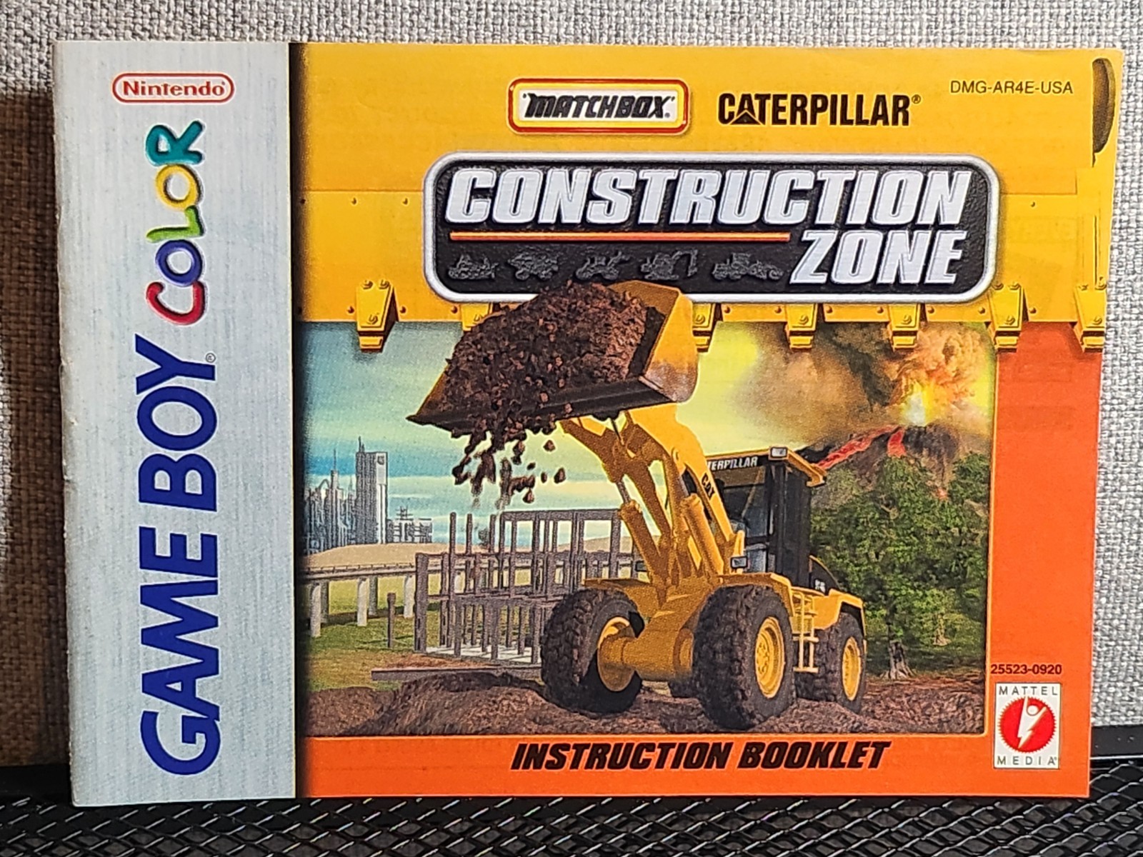 Matchbox Caterpillar Construction Zone  Instruction Booklet - Manual Only - GBC