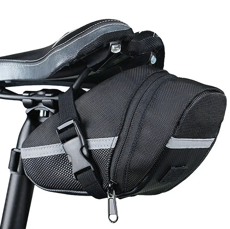 1pc Waterproof Bicycle Saddle Bag MTB Rear Seat Tool Storage Pouch - NEW