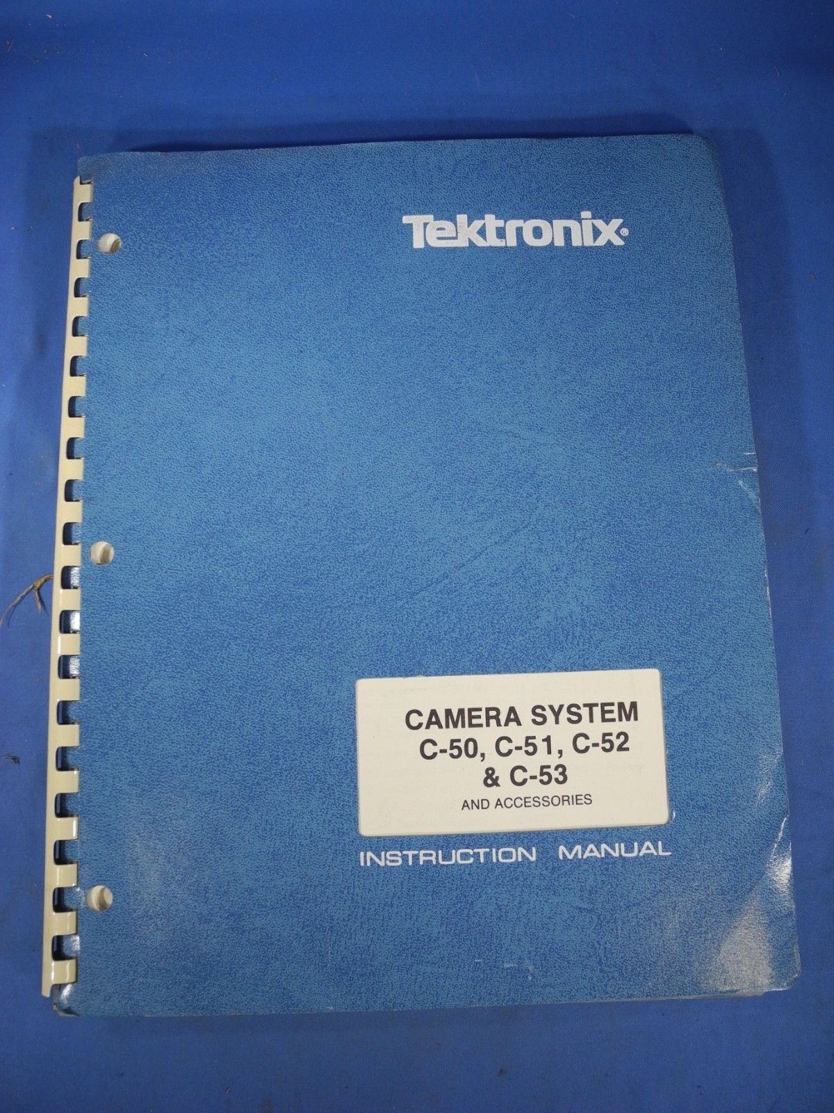 Tektronix Camera C-50 C51 C-52 & C-53 And Accessories Manual 070-1011-03 (NICE!)