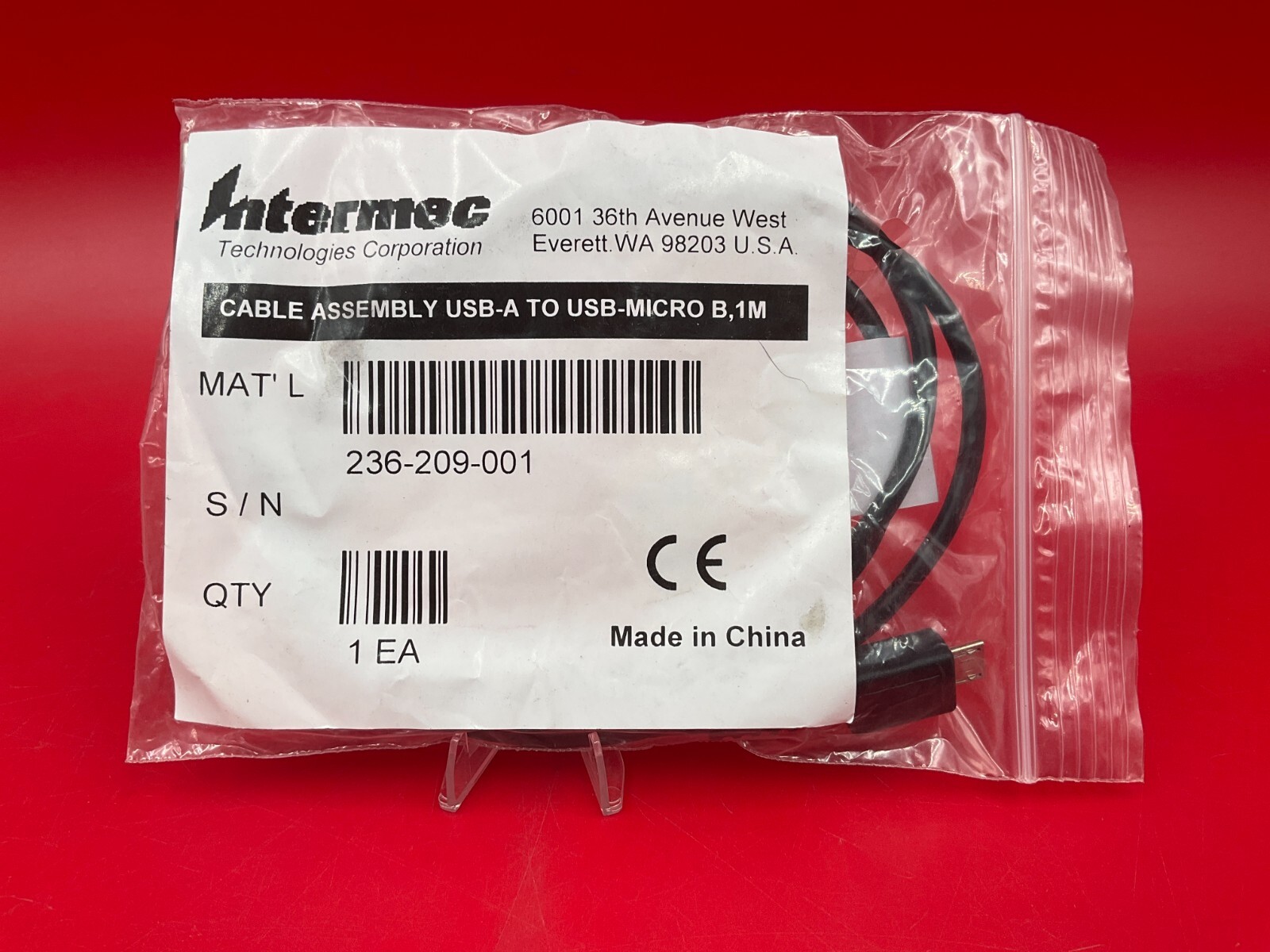 Intermec Active Sync USB Cable CV30 236-209-001 ❤️️ ✅ ❤️️ New! Sealed!