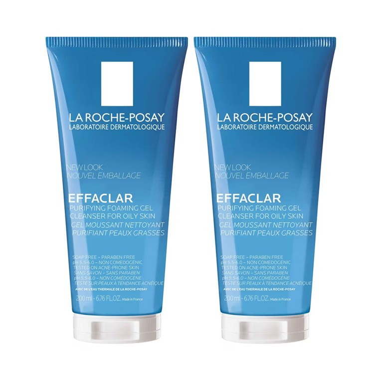 La Roche Posay Effaclar Purifying Foaming Gel Face Cleanser 6.76oz - Lot of 2