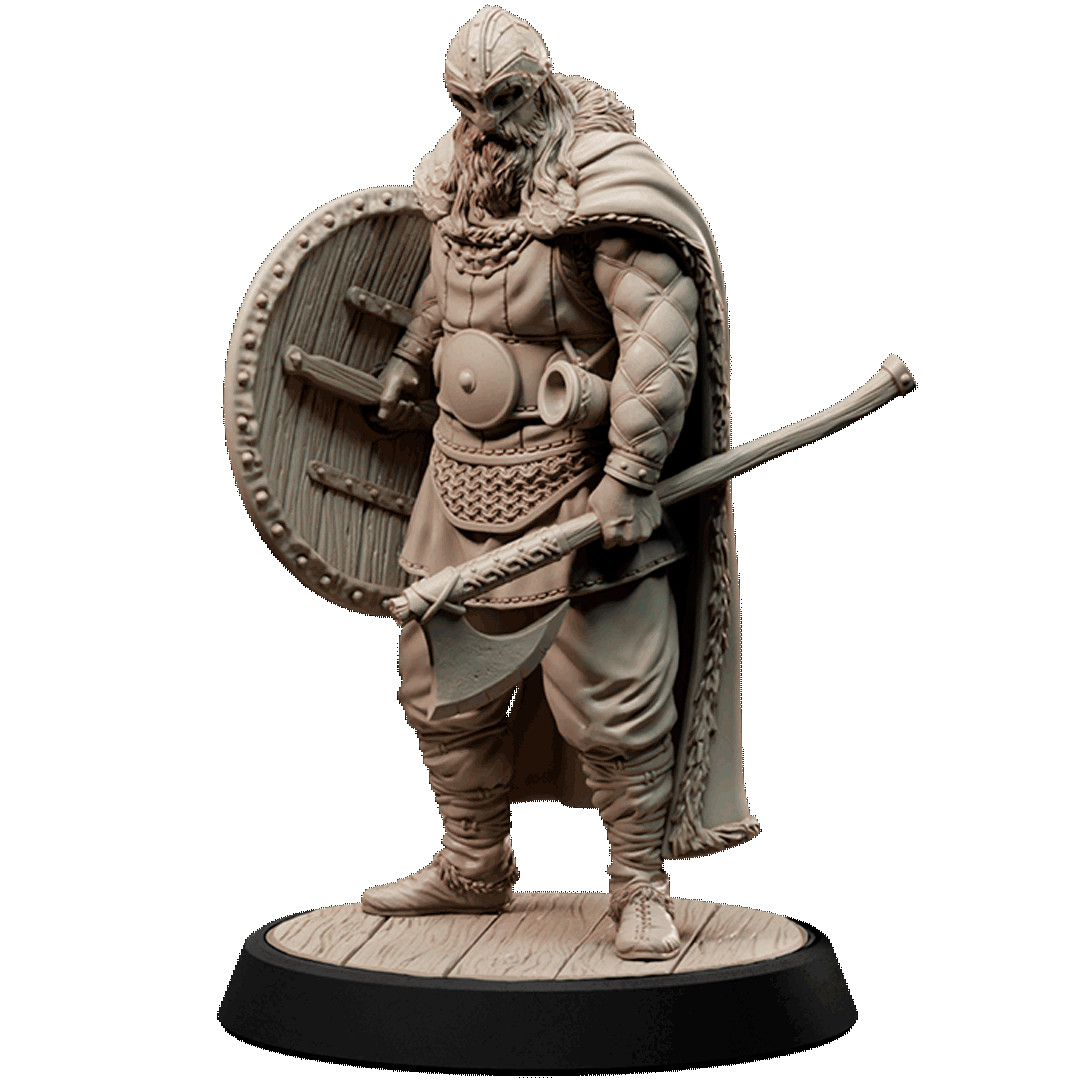 D&D Viking Warrior 28mm and 32mm Scale Mini TTRPG