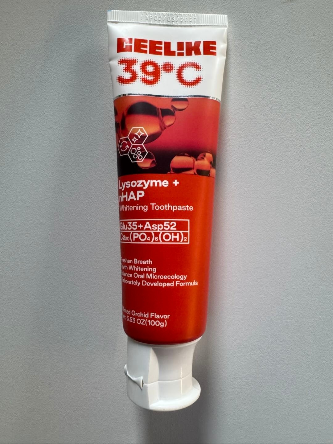 CEELIKE 39°C Lysozyme Toothpaste - Warm Sensation -2 x 3.53 oz