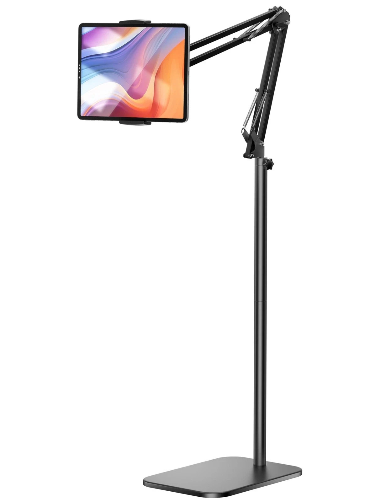 Tablet Floor Stand, 360° Rotatable Holder for iPad/iPhone/Kindle, 4.7-12.9" D...