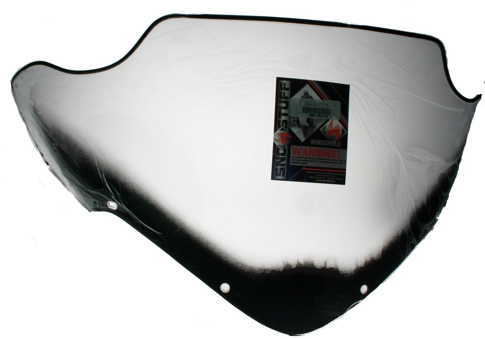 "/Arctic Cat F6  Firecat 600  2004-2006  17"" Black Graphics on Clear