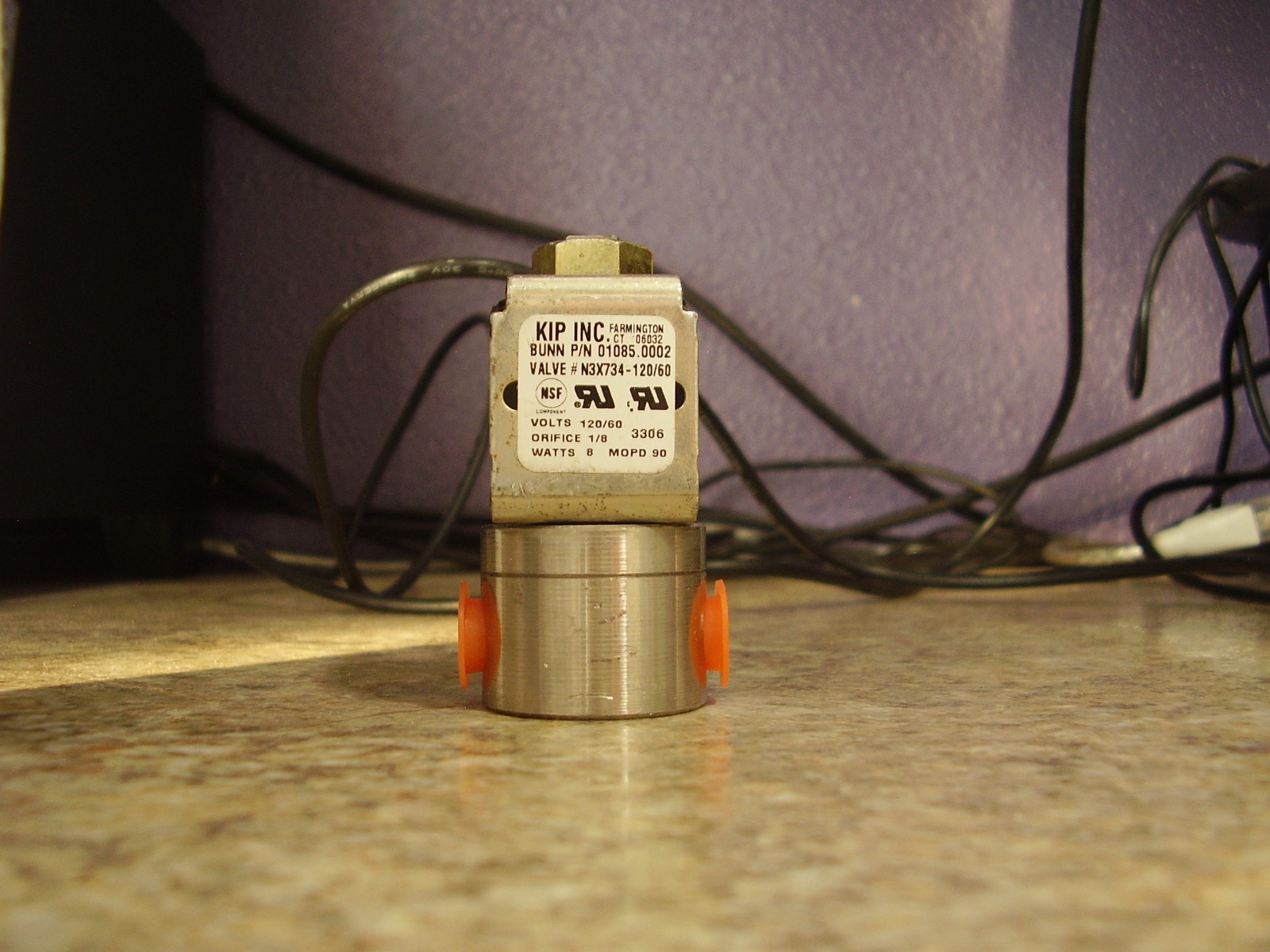 BUNN Solenoid Water Valve for Coffee Brewer (01085.0002)