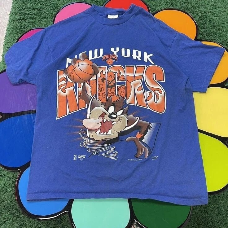 Vintage 90s NBA Basketball Looney Tunes New York Knicks Shirt S-5XL