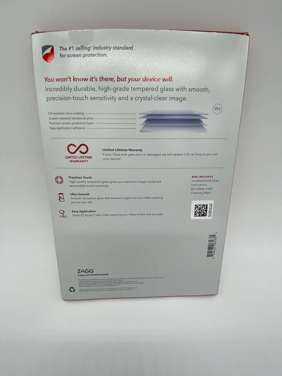 Switch Nintendo Screen Protector ZAGG Invisible Shield Glass