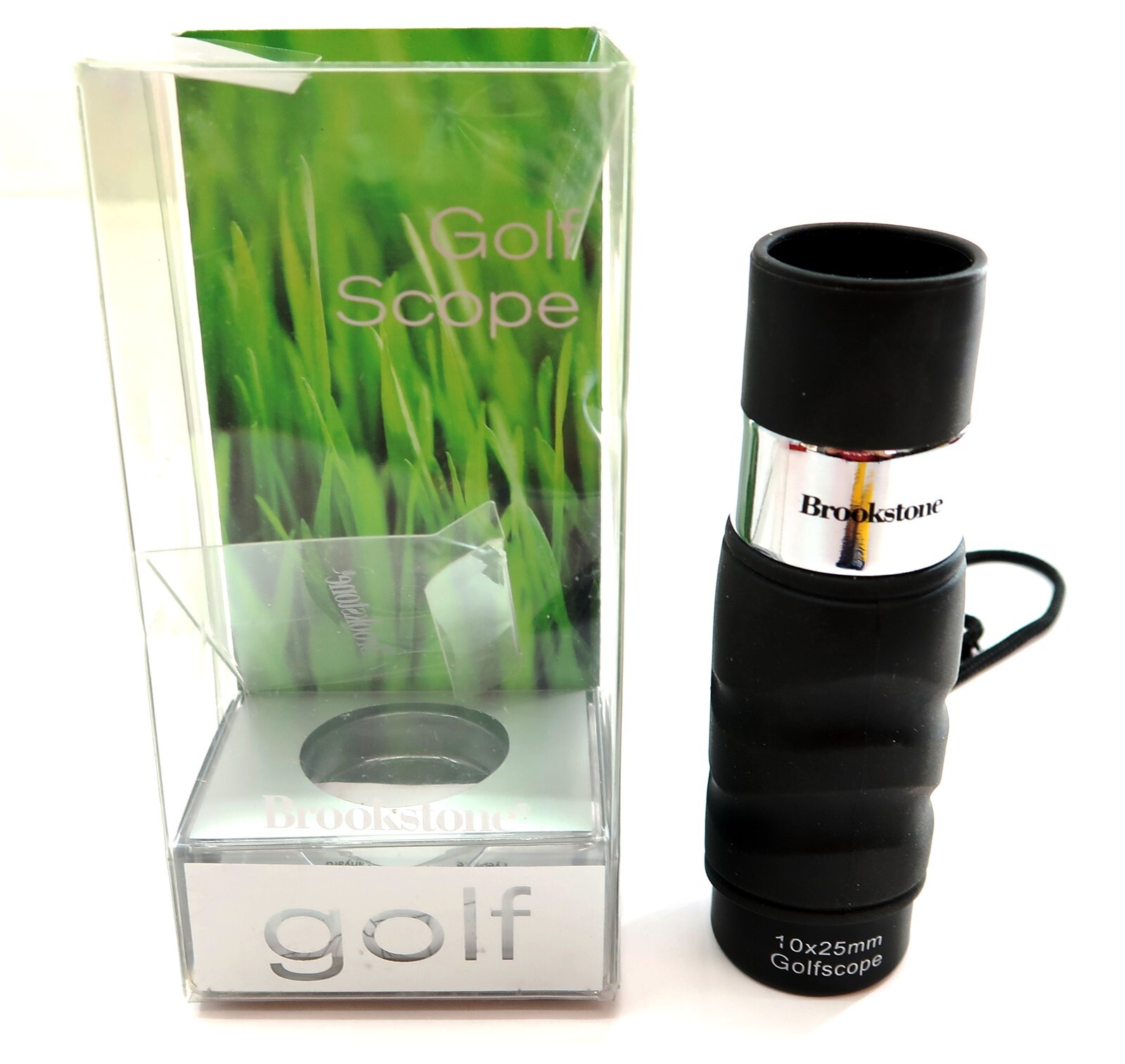 Brookstone GOLF SCOPE 10x25mm Golfscope with Original Box and Papers 607119