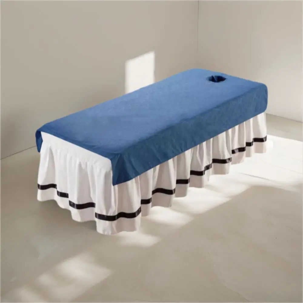 Comfortable Beauty Salon Bed Sheet with Holes Washable Massage Bed Bedspread Sof