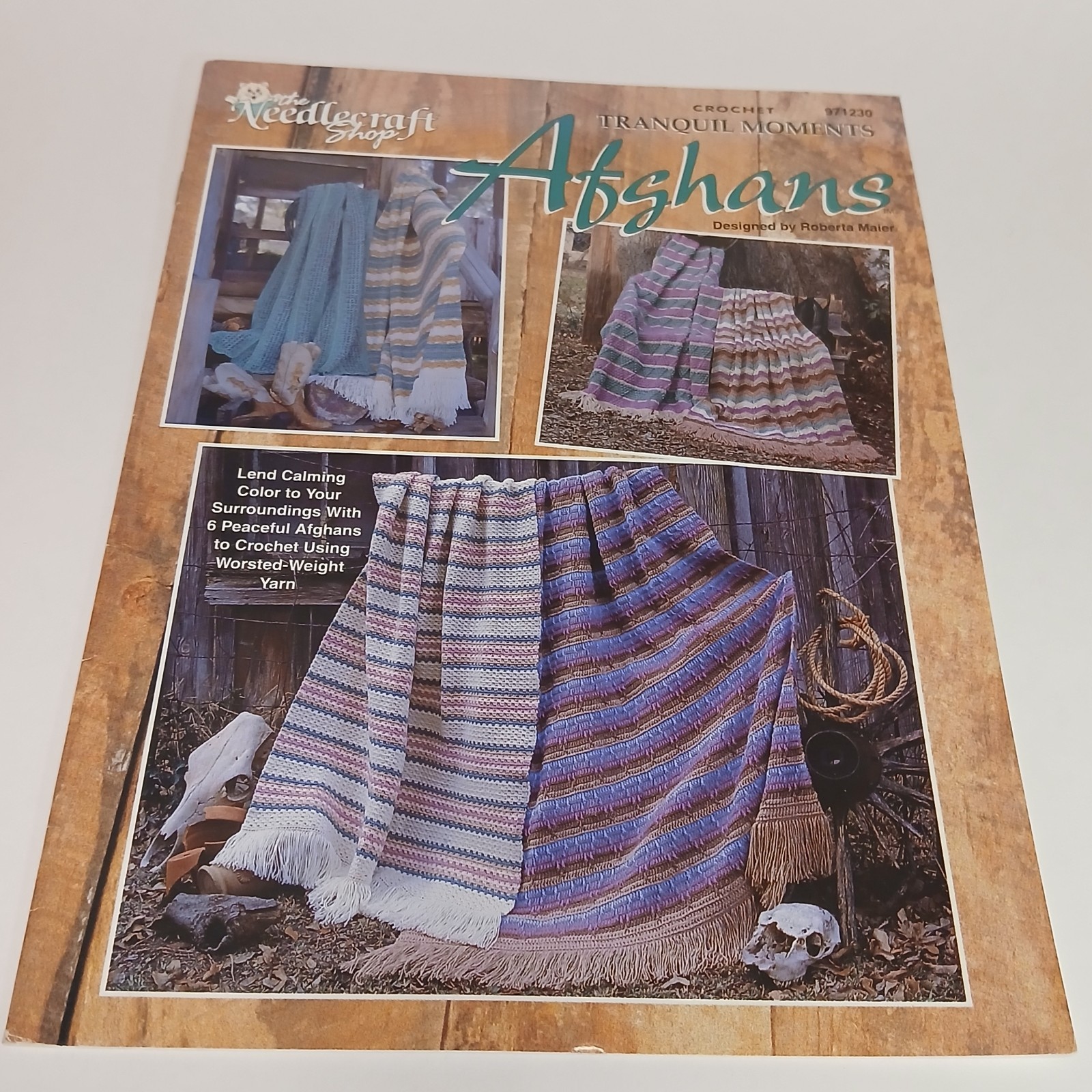 The Needlecraft Shop Crochet Afghans Tranquil Moments 6 Designs Roberta Maier