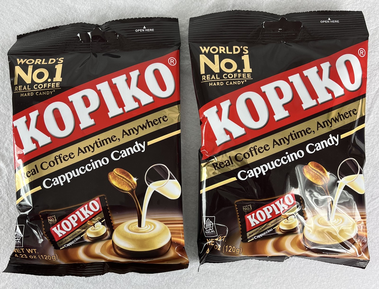 Kopiko Cappuccino Coffee Candy 4.23 oz x 2 NIP