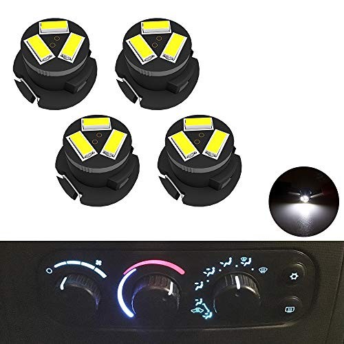 SMD AC Climate Heater Control LED Light Bulbs Kit Replacement for Dodge White