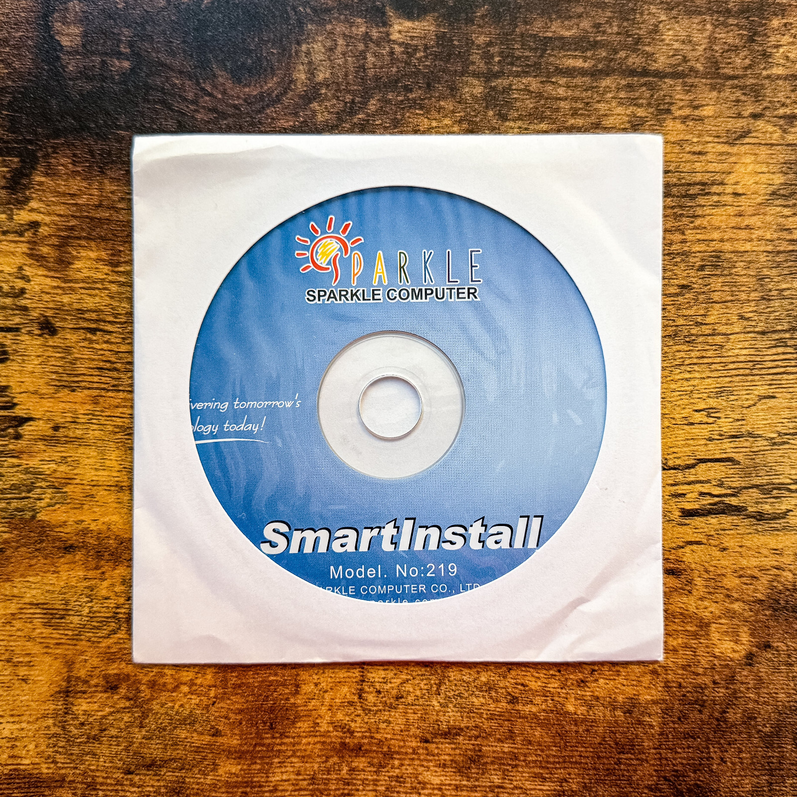 Genuine Sparkle Computer SmartInstall Model. No: 219 ver:5k CD